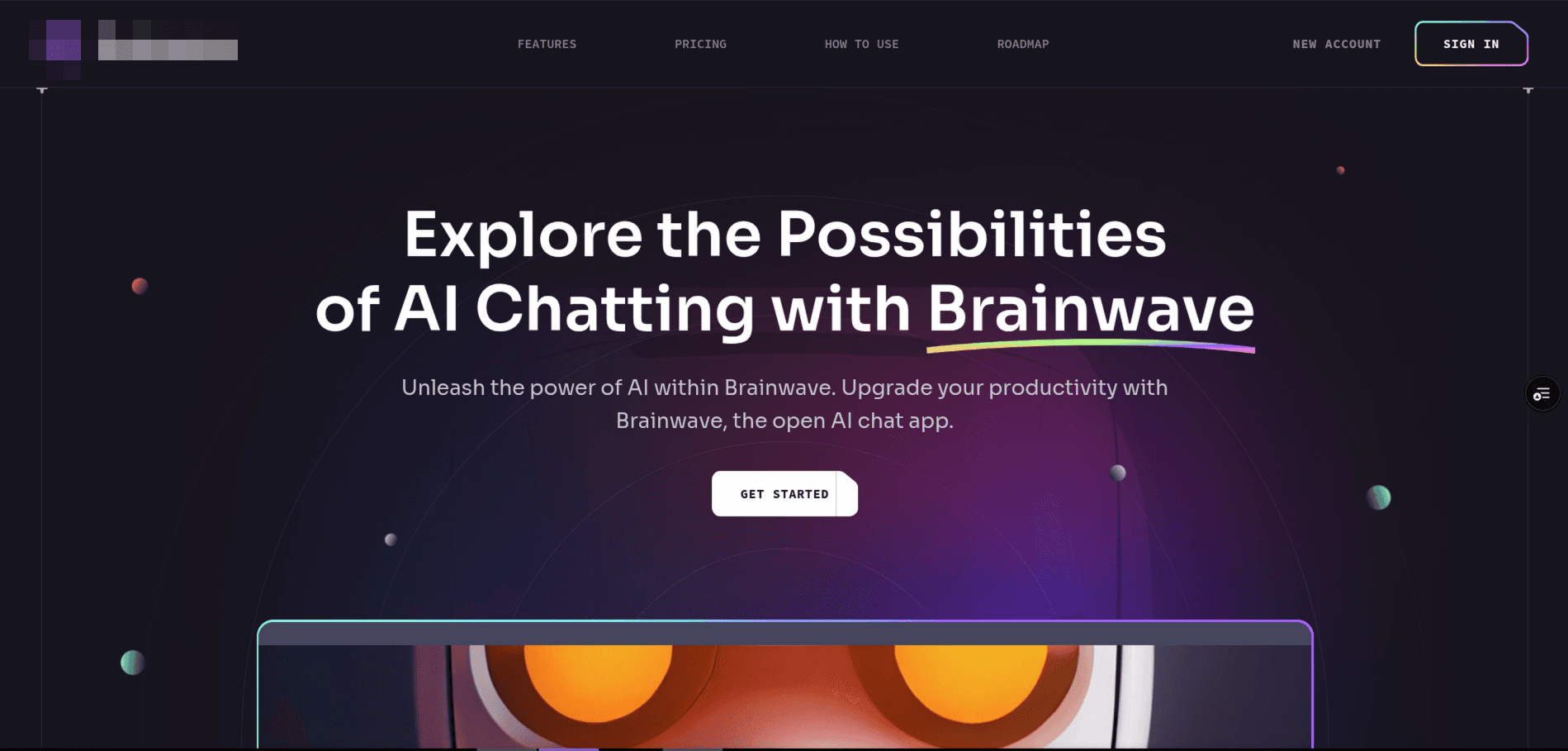AI chat product site