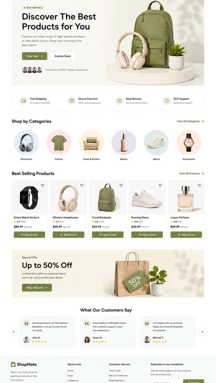 Ecommerce shop app