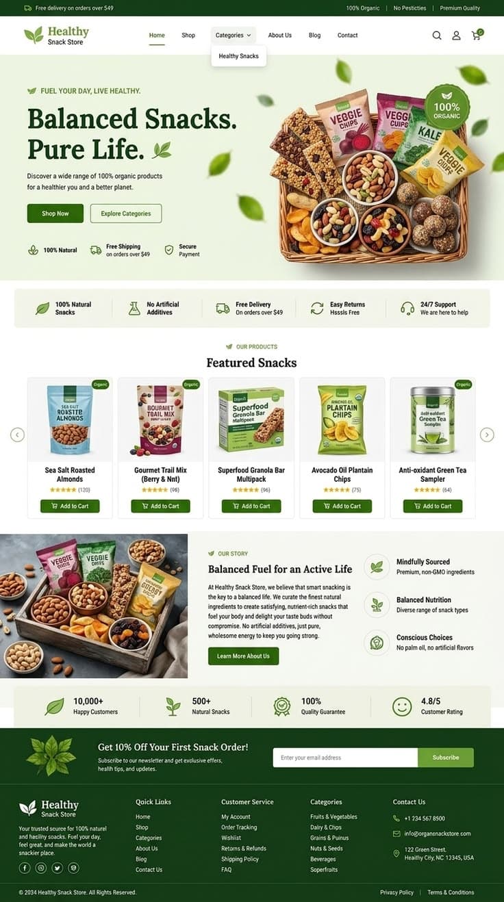 Snack store app