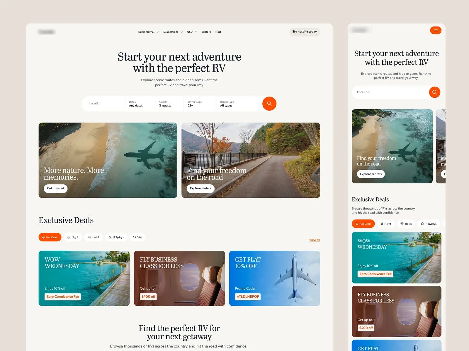 Travel booking platform