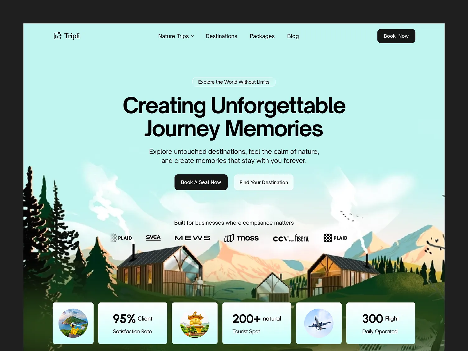 Travel booking & experiences site