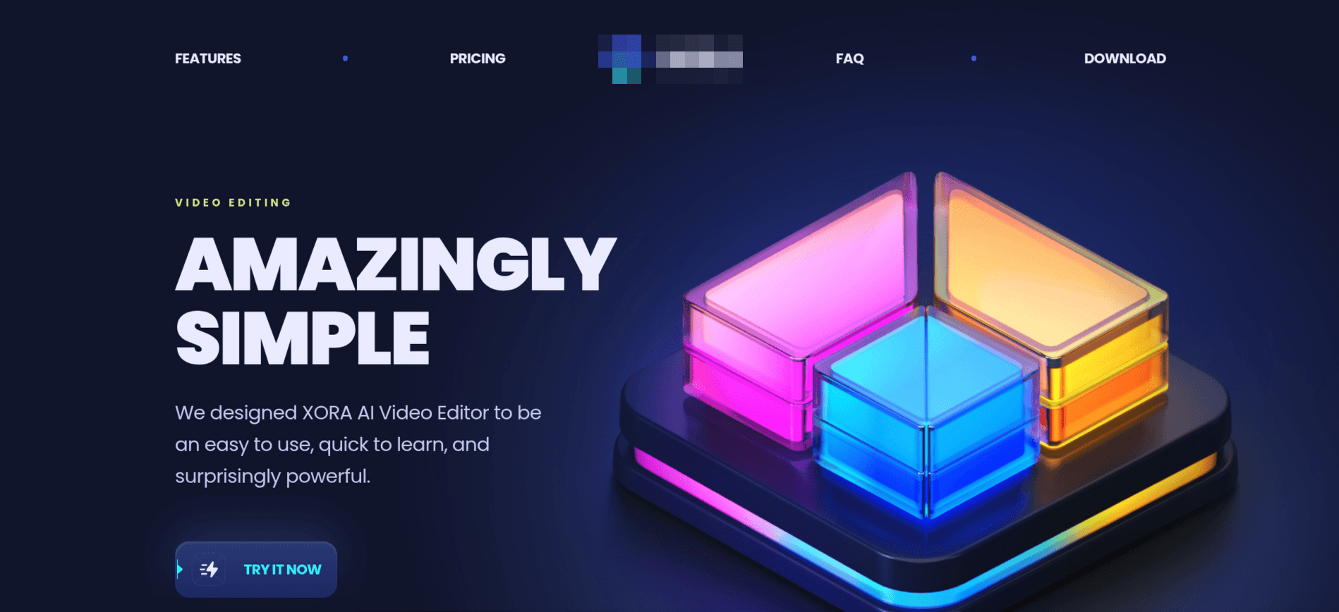 AI video editor site